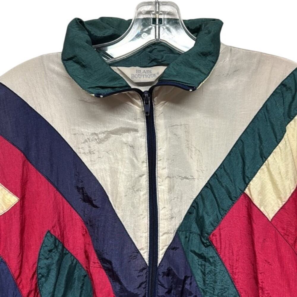 Vintage Colorful Blair Boutique Women's Windbreaker‎ Coat Size Large (L) - Picture 3 of 11